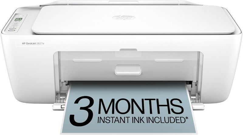 HP DeskJet 2827e Wireless All-in-One Color Inkjet Printer with Print, Scan & Copy for Everyday Home Printing